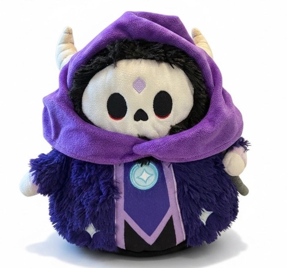 Mini Squishable Lich Plush 9.5" - Spooky D&D Undead Wizard Skeleton Necromancer